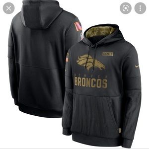 NFL Nike Denver Broncos salute to service military pullover hooded